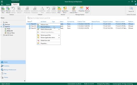 veeam replication failover test|How to perform Replication Failover .